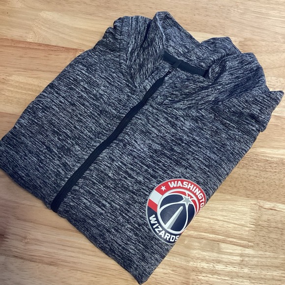 Men's Nike Washington Wizards Basketball 1/4 Zip Pullover Large Gray - Picture 1 of 9